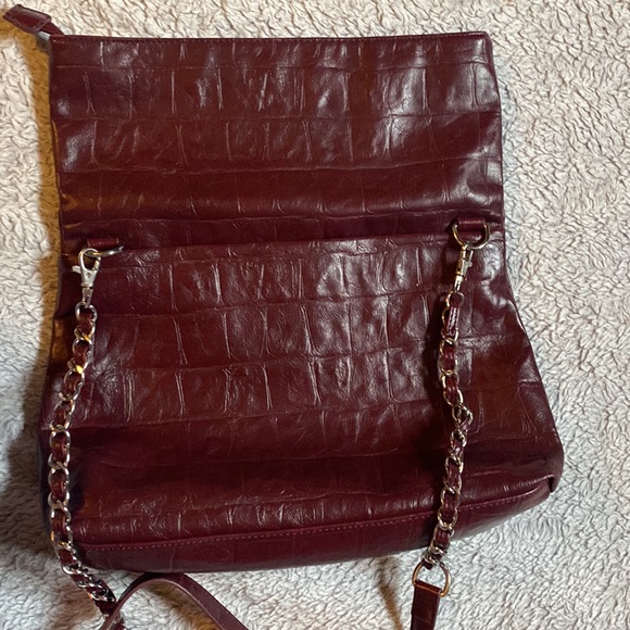 Nicole Miller Faux Leather Crossbody/Clutch Bag - Picture 4 of 9